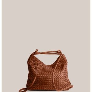 Woven Bella Tan 2-In-1 Convertible Backpack Tote